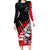 Custom New Zealand Canterbury Cricket Family Matching Long Sleeve Bodycon Dress and Hawaiian Shirt With Maori Pattern