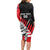 Custom New Zealand Canterbury Cricket Long Sleeve Bodycon Dress With Maori Pattern