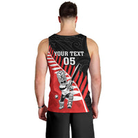 Custom New Zealand Canterbury Cricket Men Tank Top With Maori Pattern LT05 - Polynesian Pride