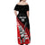 Custom New Zealand Canterbury Cricket Off Shoulder Maxi Dress With Maori Pattern