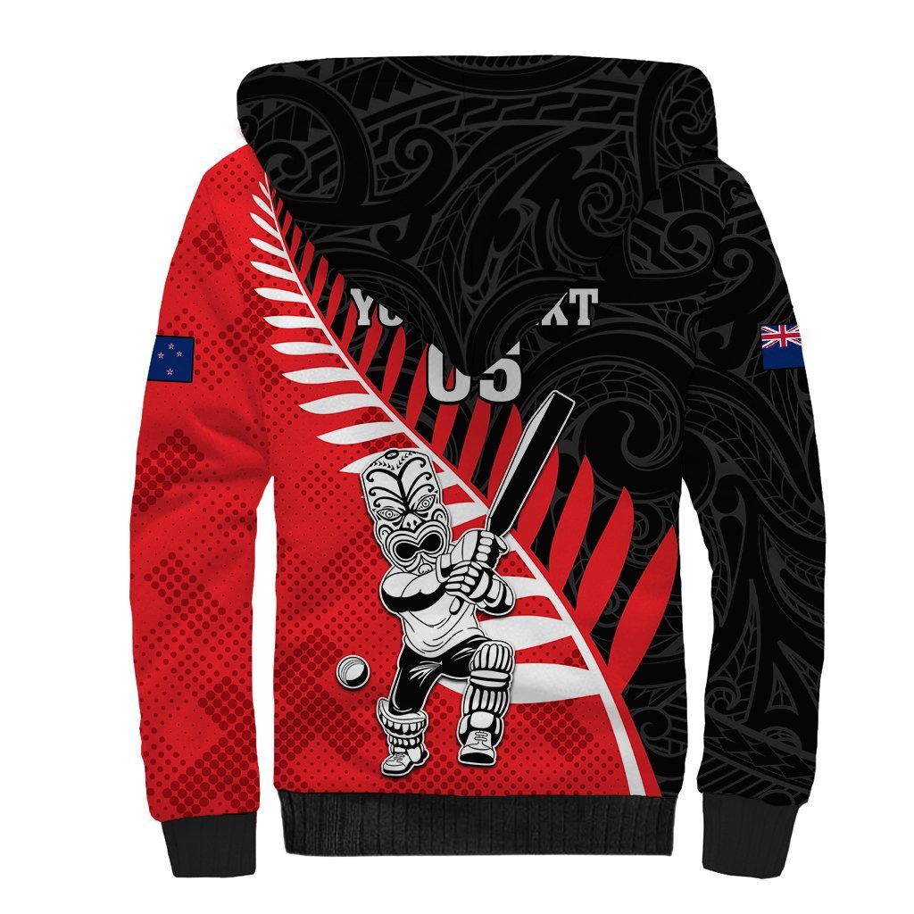 Custom New Zealand Canterbury Cricket Sherpa Hoodie With Maori Pattern LT05 - Polynesian Pride