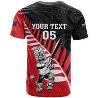 Custom New Zealand Canterbury Cricket T Shirt With Maori Pattern LT05 - Polynesian Pride
