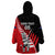 Custom New Zealand Canterbury Cricket Wearable Blanket Hoodie With Maori Pattern