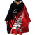 Custom New Zealand Canterbury Cricket Wearable Blanket Hoodie With Maori Pattern