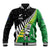 Custom New Zealand Central Districts Cricket Baseball Jacket With Maori Pattern