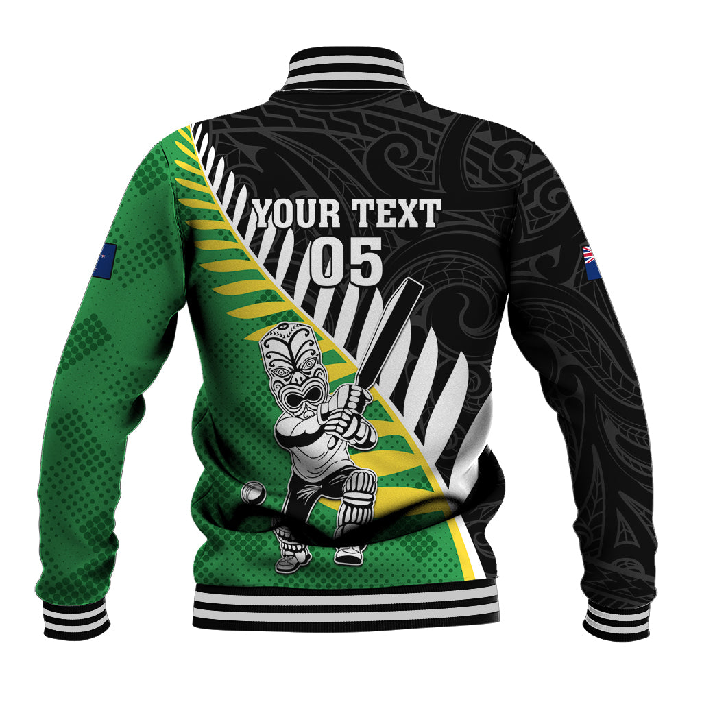 Custom New Zealand Central Districts Cricket Baseball Jacket With Maori Pattern LT05 - Polynesian Pride