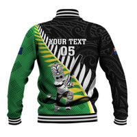 Custom New Zealand Central Districts Cricket Baseball Jacket With Maori Pattern LT05 - Polynesian Pride