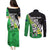 Custom New Zealand Central Districts Cricket Couples Matching Puletasi and Long Sleeve Button Shirt With Maori Pattern