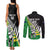 Custom New Zealand Central Districts Cricket Couples Matching Tank Maxi Dress and Long Sleeve Button Shirt With Maori Pattern