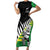 Custom New Zealand Central Districts Cricket Family Matching Short Sleeve Bodycon Dress and Hawaiian Shirt With Maori Pattern