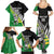 Custom New Zealand Central Districts Cricket Family Matching Summer Maxi Dress and Hawaiian Shirt With Maori Pattern