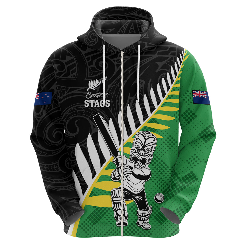 Custom New Zealand Central Districts Cricket Hoodie With Maori Pattern LT05 - Polynesian Pride