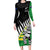 Custom New Zealand Central Districts Cricket Long Sleeve Bodycon Dress With Maori Pattern