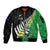 Custom New Zealand Central Districts Cricket Sleeve Zip Bomber Jacket With Maori Pattern