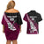 Custom New Zealand Northern Districts Cricket Couples Matching Off Shoulder Short Dress and Hawaiian Shirt With Maori Pattern