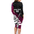 Custom New Zealand Northern Districts Cricket Family Matching Long Sleeve Bodycon Dress and Hawaiian Shirt With Maori Pattern