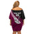 Custom New Zealand Northern Districts Cricket Off Shoulder Short Dress With Maori Pattern