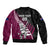 Custom New Zealand Northern Districts Cricket Sleeve Zip Bomber Jacket With Maori Pattern