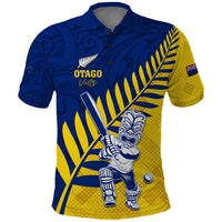 Custom New Zealand Otago Cricket Polo Shirt With Maori Pattern LT05 Yellow - Polynesian Pride