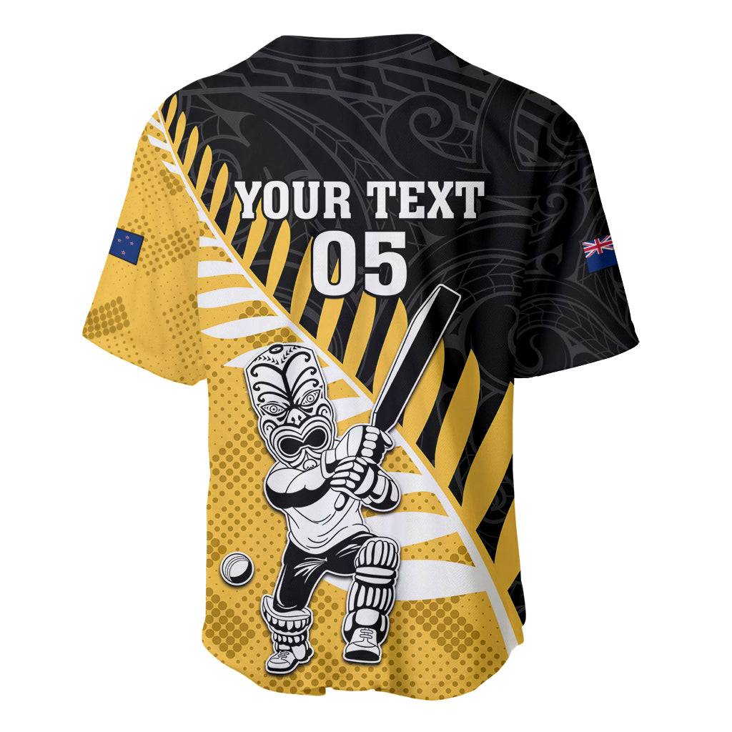 Custom New Zealand Wellington Cricket Baseball Jersey With Maori Pattern LT05 - Polynesian Pride