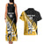 Custom New Zealand Wellington Cricket Couples Matching Tank Maxi Dress and Hawaiian Shirt With Maori Pattern