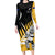 Custom New Zealand Wellington Cricket Family Matching Long Sleeve Bodycon Dress and Hawaiian Shirt With Maori Pattern