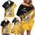 Custom New Zealand Wellington Cricket Family Matching Off Shoulder Short Dress and Hawaiian Shirt With Maori Pattern