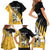 Custom New Zealand Wellington Cricket Family Matching Short Sleeve Bodycon Dress and Hawaiian Shirt With Maori Pattern