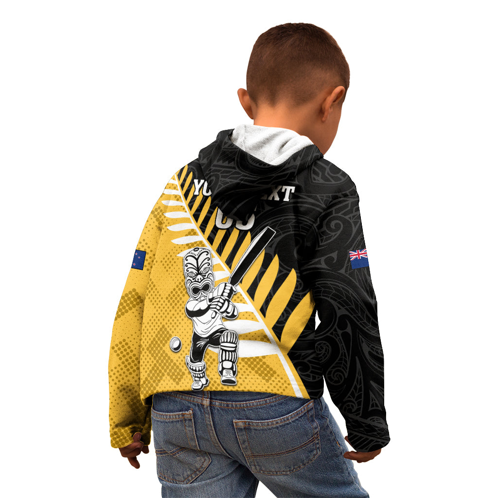Custom New Zealand Wellington Cricket Kid Hoodie With Maori Pattern LT05 - Polynesian Pride