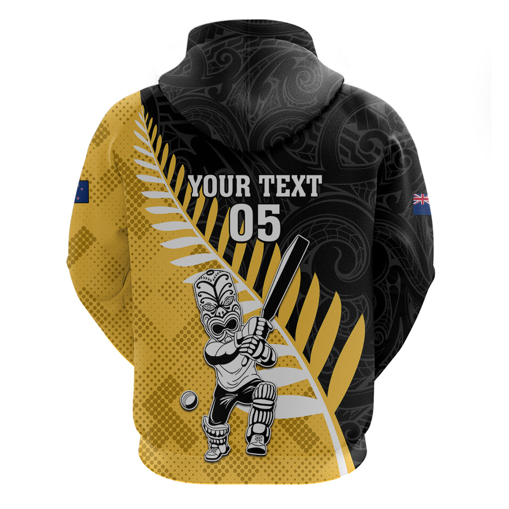 Custom New Zealand Wellington Cricket Zip Hoodie With Maori Pattern LT05 - Polynesian Pride