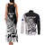 Custom New Zealand Cricket Couples Matching Tank Maxi Dress and Long Sleeve Button Shirt With Maori Pattern