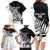 Custom New Zealand Cricket Family Matching Long Sleeve Bodycon Dress and Hawaiian Shirt With Maori Pattern