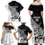 Custom New Zealand Cricket Family Matching Off Shoulder Maxi Dress and Hawaiian Shirt With Maori Pattern