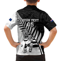 Custom New Zealand Cricket Kid Hawaiian Shirt With Maori Pattern LT05 - Polynesian Pride