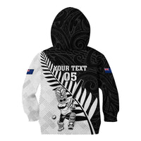 Custom New Zealand Cricket Kid Hoodie With Maori Pattern LT05 - Polynesian Pride