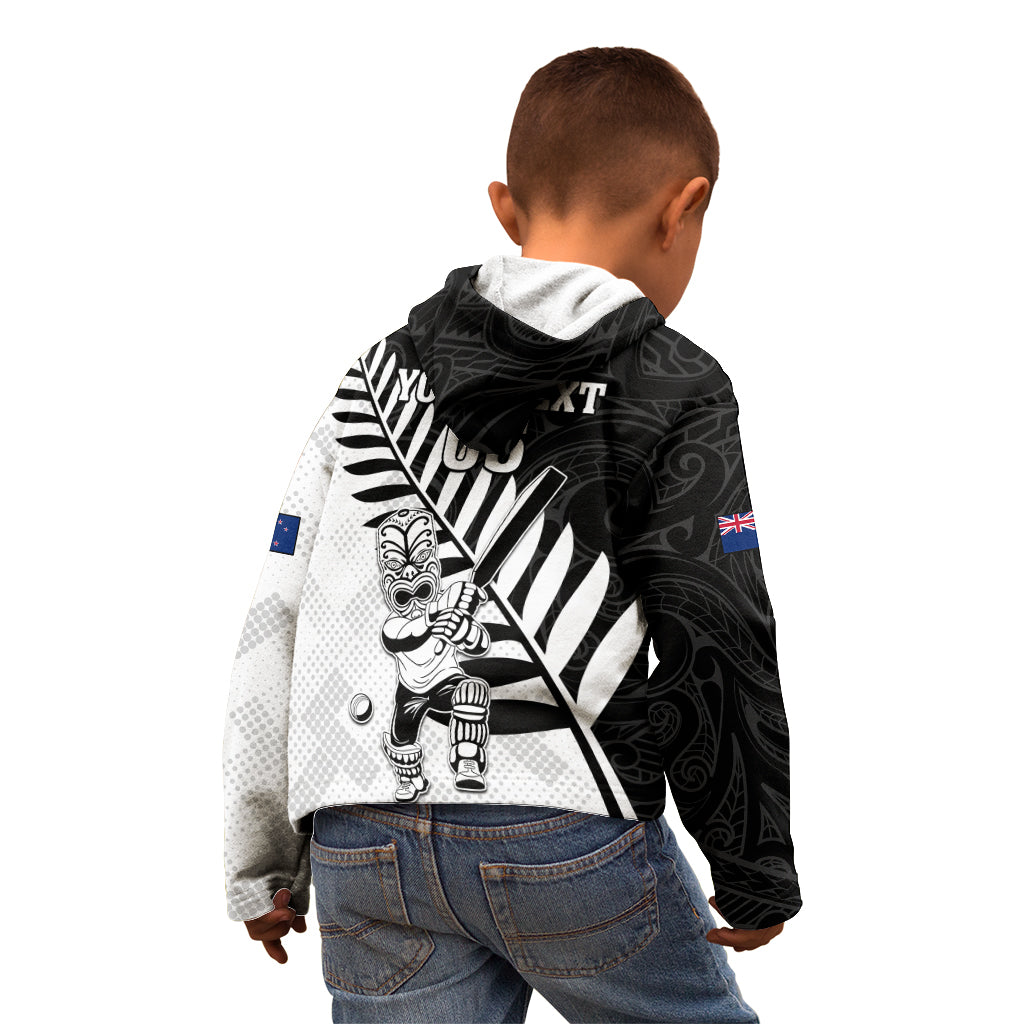 Custom New Zealand Cricket Kid Hoodie With Maori Pattern LT05 - Polynesian Pride