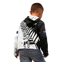 Custom New Zealand Cricket Kid Hoodie With Maori Pattern LT05 - Polynesian Pride