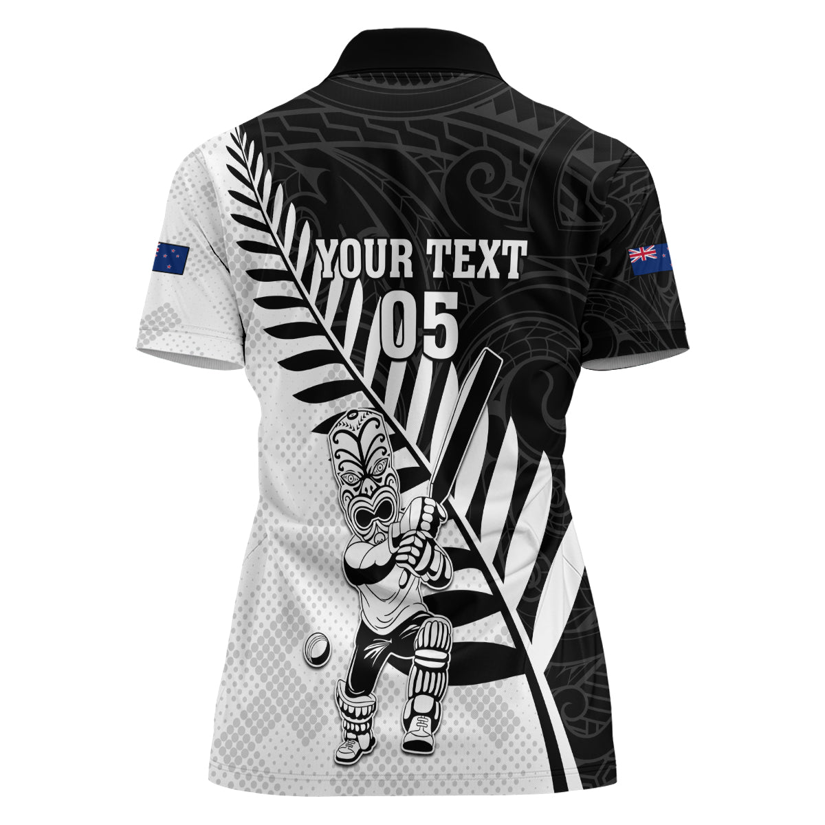 Custom New Zealand Cricket Women Polo Shirt With Maori Pattern LT05 - Polynesian Pride