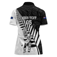 Custom New Zealand Cricket Women Polo Shirt With Maori Pattern LT05 - Polynesian Pride