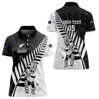 Custom New Zealand Cricket Women Polo Shirt With Maori Pattern LT05 - Polynesian Pride