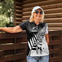 Custom New Zealand Cricket Women Polo Shirt With Maori Pattern LT05 - Polynesian Pride