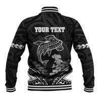 Personalised Happy Father's Day Baseball Jacket I Love You Dad Polynesian Style LT05 - Polynesian Pride
