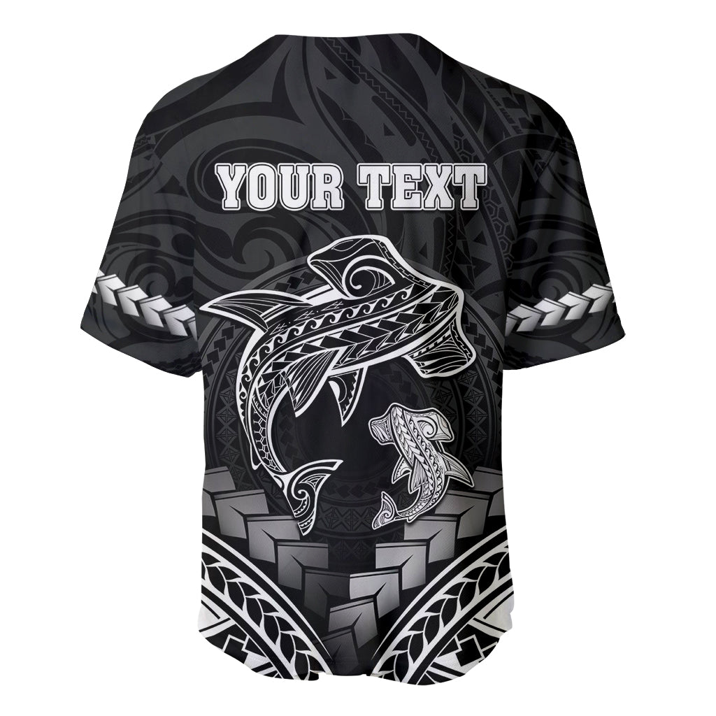 Personalised Happy Father's Day Baseball Jersey I Love You Dad Polynesian Style LT05 - Polynesian Pride