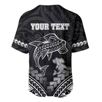 Personalised Happy Father's Day Baseball Jersey I Love You Dad Polynesian Style LT05 - Polynesian Pride