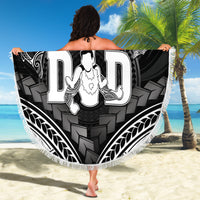 Happy Father's Day Beach Blanket I Love You Dad Polynesian Style LT05 - Polynesian Pride