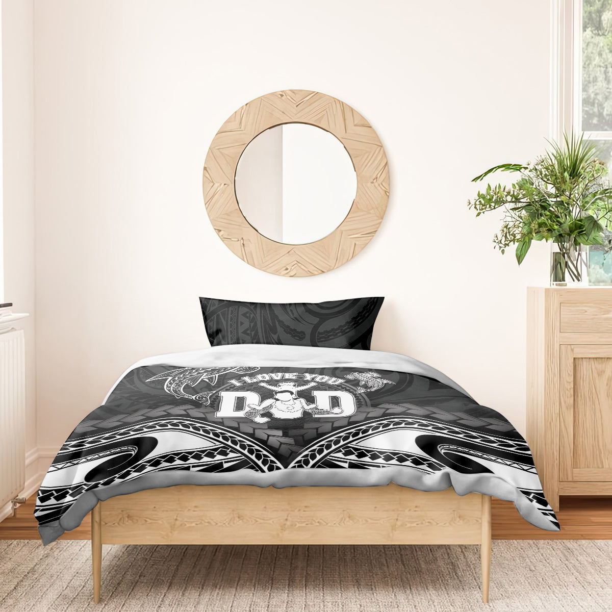 Happy Father's Day Bedding Set I Love You Dad Polynesian Style LT05 - Polynesian Pride