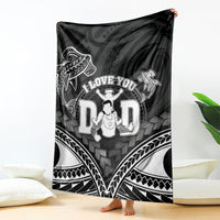 Happy Father's Day Blanket I Love You Dad Polynesian Style LT05 - Polynesian Pride