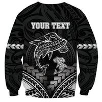 Personalised Happy Father's Day Sweatshirt I Love You Dad Polynesian Style LT05 - Polynesian Pride