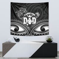 Happy Father's Day Tapestry I Love You Dad Polynesian Style LT05 - Polynesian Pride