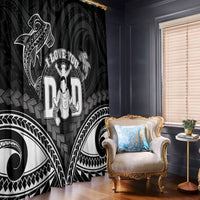 Happy Father's Day Window Curtain I Love You Dad Polynesian Style LT05 - Polynesian Pride